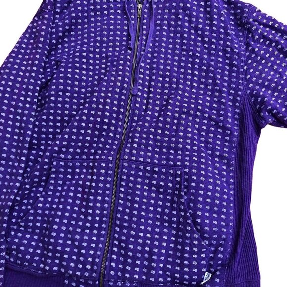 Vintage Stussy Monogram Hoodie XL Purple - Picture 9 of 13